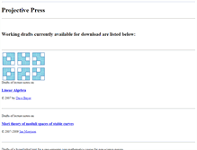Tablet Screenshot of projectivepress.com
